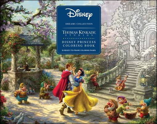 Disney Dreams Collection Thomas Kinkade Studios Disney Princess Coloring Poster