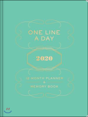 One Line a Day 2020 12-month Planner