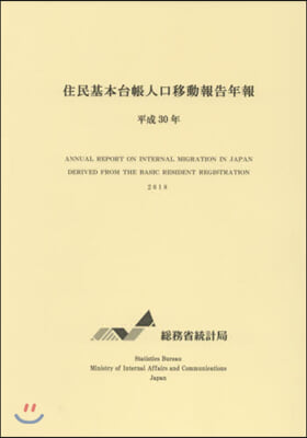 平30 住民基本台帳人口移動報告年報