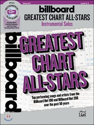 Billboard Greatest Chart All-Stars Instrumental Solos: Top Performing Songs and Artists from the Billboard Hot 100 and Billboard Hot 200 Over the Past