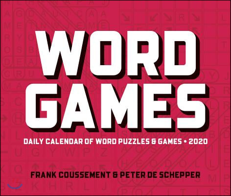 Word Games 2020 Calendar