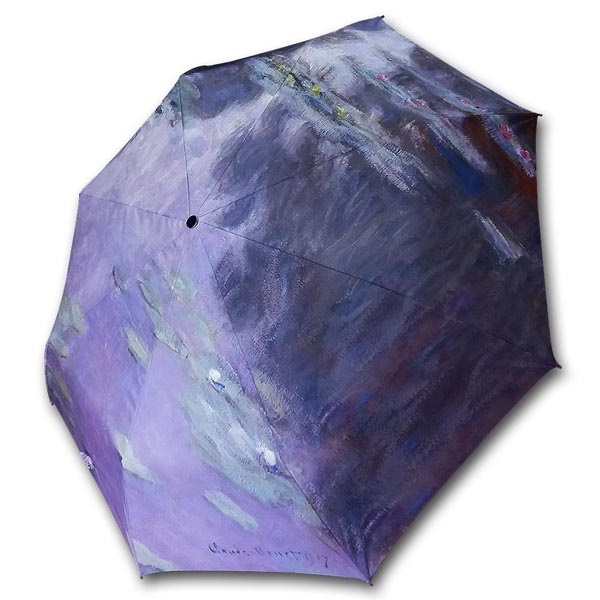 명화_우블리-모네 수련 우산양산겸용 3단자동우산