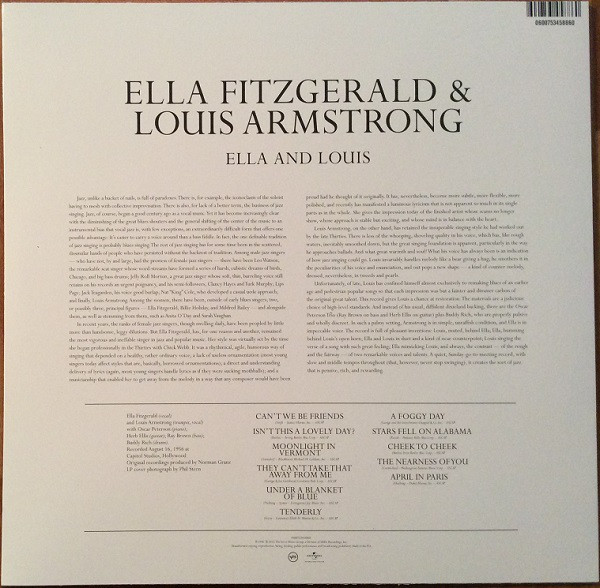 Ella Fitzgerald / Louis Armstrong - Ella And Louis [LP]