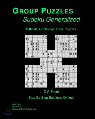 Difficult Sudoku-by5 Logic Puzzles, Vol 1