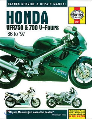 Honda VFR750 &amp; 700 V-Fours (86 - 97) Haynes Repair Manual
