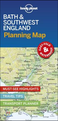 Lonely Planet Bath &amp; Southwest England Planning Map