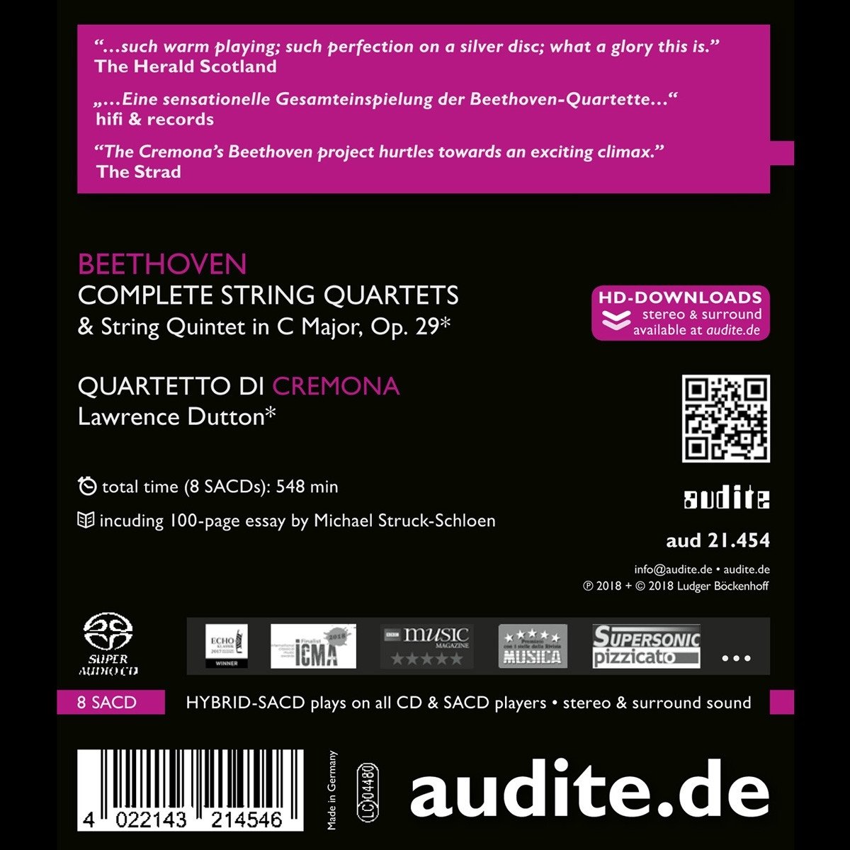 Quartetto di Cremona 베토벤: 현악 사중주 전곡집 - 크레모나 콰르텟 (Beethoven: Complete String Quartets)