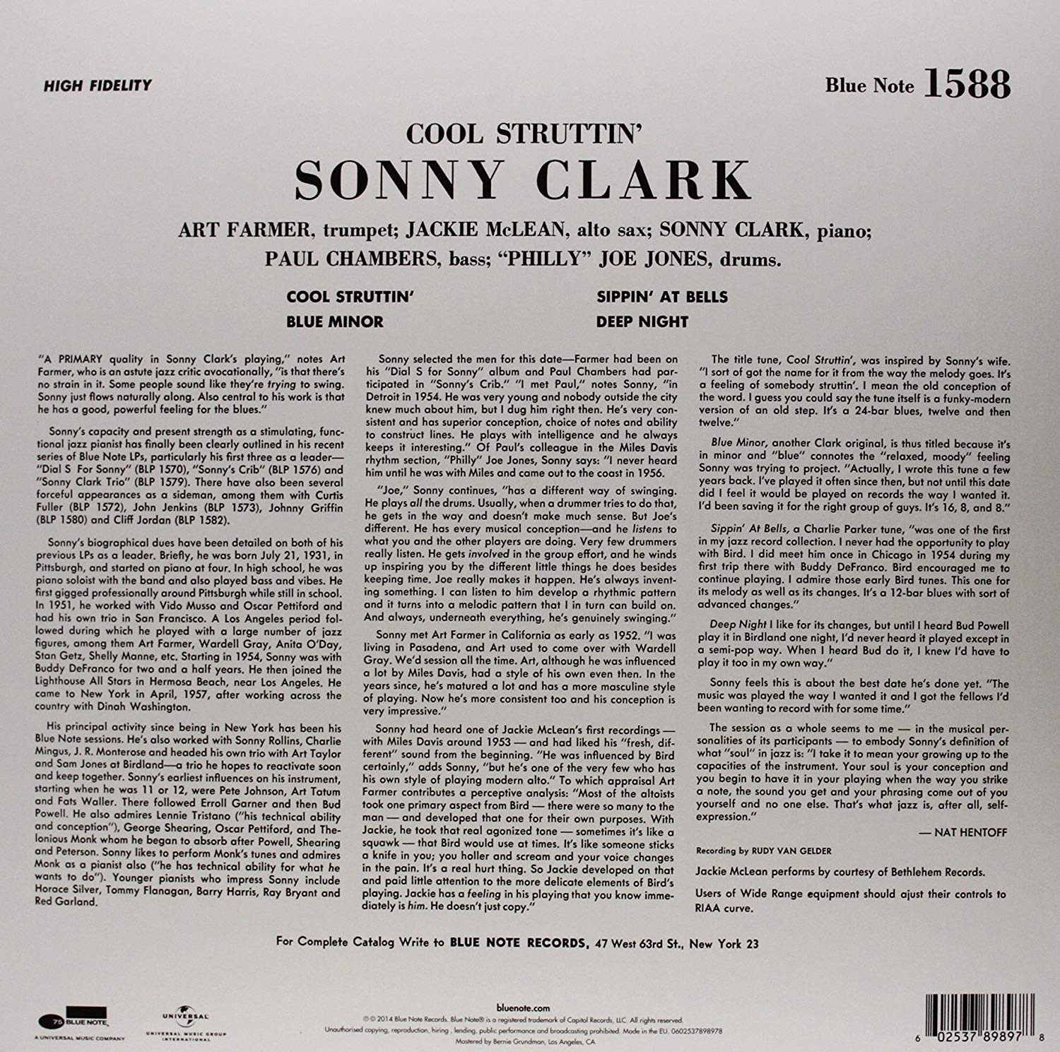 Sonny Clark - Cool Struttin' [블루노트 75주년 기념 LP]