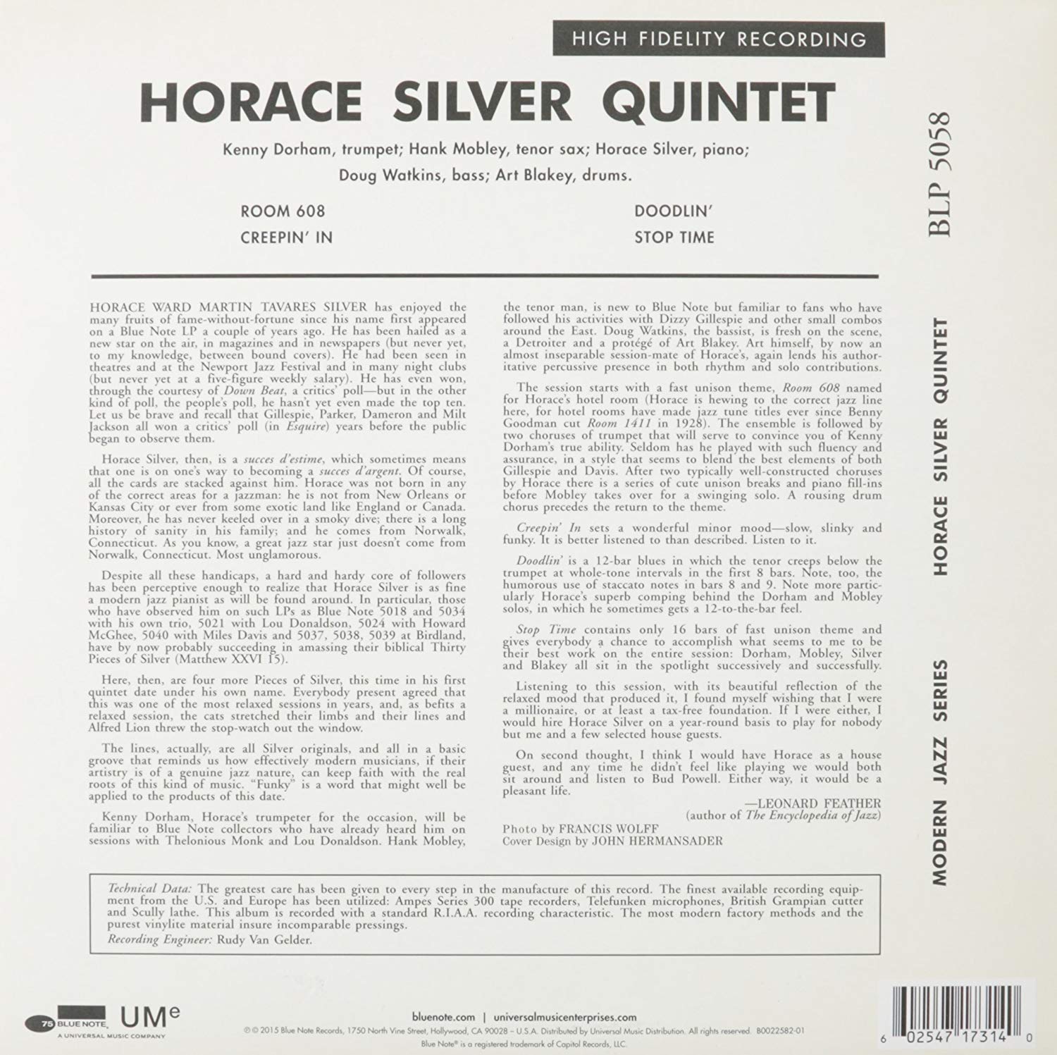 Horace Silver Quintet - Horace Silver Quintet [LP]