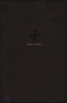 Nrsv, Catholic Bible, Standard Large Print, Leathersoft, Black, Comfort Print: Holy Bible