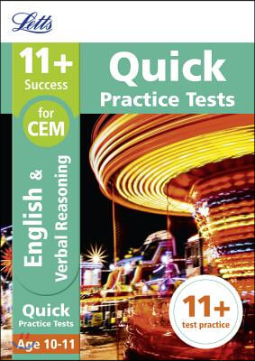 11+ Verbal Reasoning Quick Practice Tests: for the Cem Tests: Age10-11