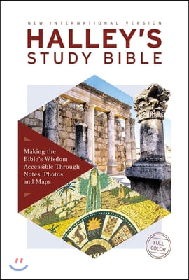 Niv, Halley&#39;s Study Bible, Hardcover, Red Letter Edition, Comfort Print: Making the Bible&#39;s Wisdom Accessible Through Notes, Photos, and Maps