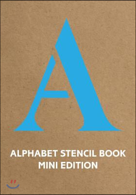 Alphabet Stencil Book Mini Edition (Blue)