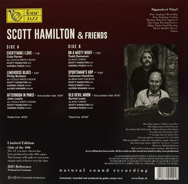 Scott Hamilton (스콧 해밀튼) - Scott Hamilton & Friends [LP]