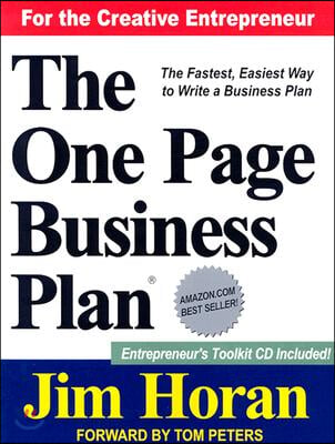 The One Page Business Plan: Start with a Vision, Build a Company! [With Online Information]