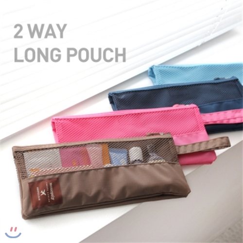 [모노폴리] 2 WAY LONG POUCH 여행용 멀티 파우치