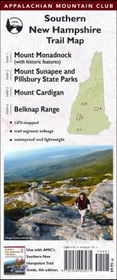 Appalachian Mountain Club Southern New Hampshire Trail Map