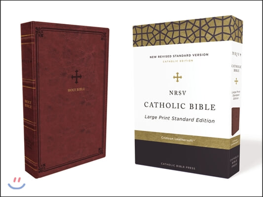 Nrsv, Catholic Bible, Standard Large Print, Leathersoft, Red, Comfort Print: Holy Bible