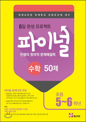 안쌤의 창의적 문제 해결력 파이널 50제 수학 초등 5~6학년 2019년