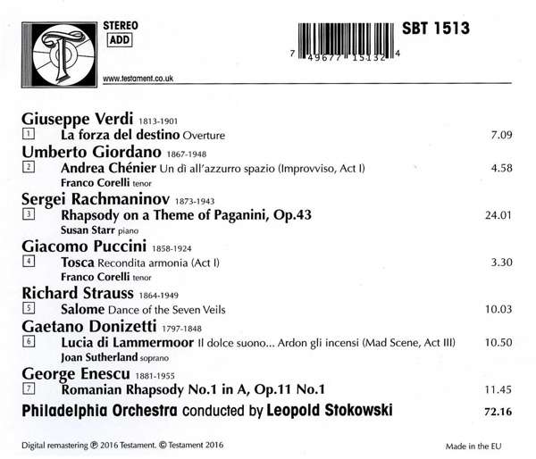 Leopold Stokowski 레오폴드 스토코프스키 - 1963년 필라델피아 갈라 콘서트 (A Gala Concert 1963)
