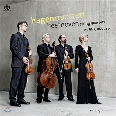 Hagen Quartett 베토벤: 현악 사중주 3번, 5번, 16번 (Beethoven: String Quartets Op.18-3, 18-5, 135)