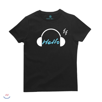 Headphone Dark T-Shirts [진회색/라운드/30수]