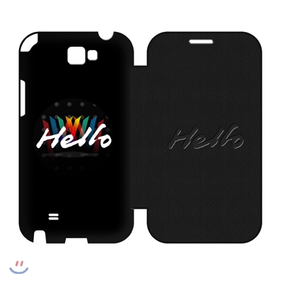 Hello Galaxy Note 2 Case [플립형]