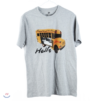 Bus Grey T-Shirts [그레이/라운드/30수]