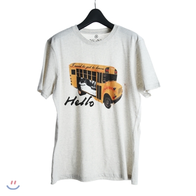 Bus Oatmeal T-Shirts [오트밀/라운드/30수]