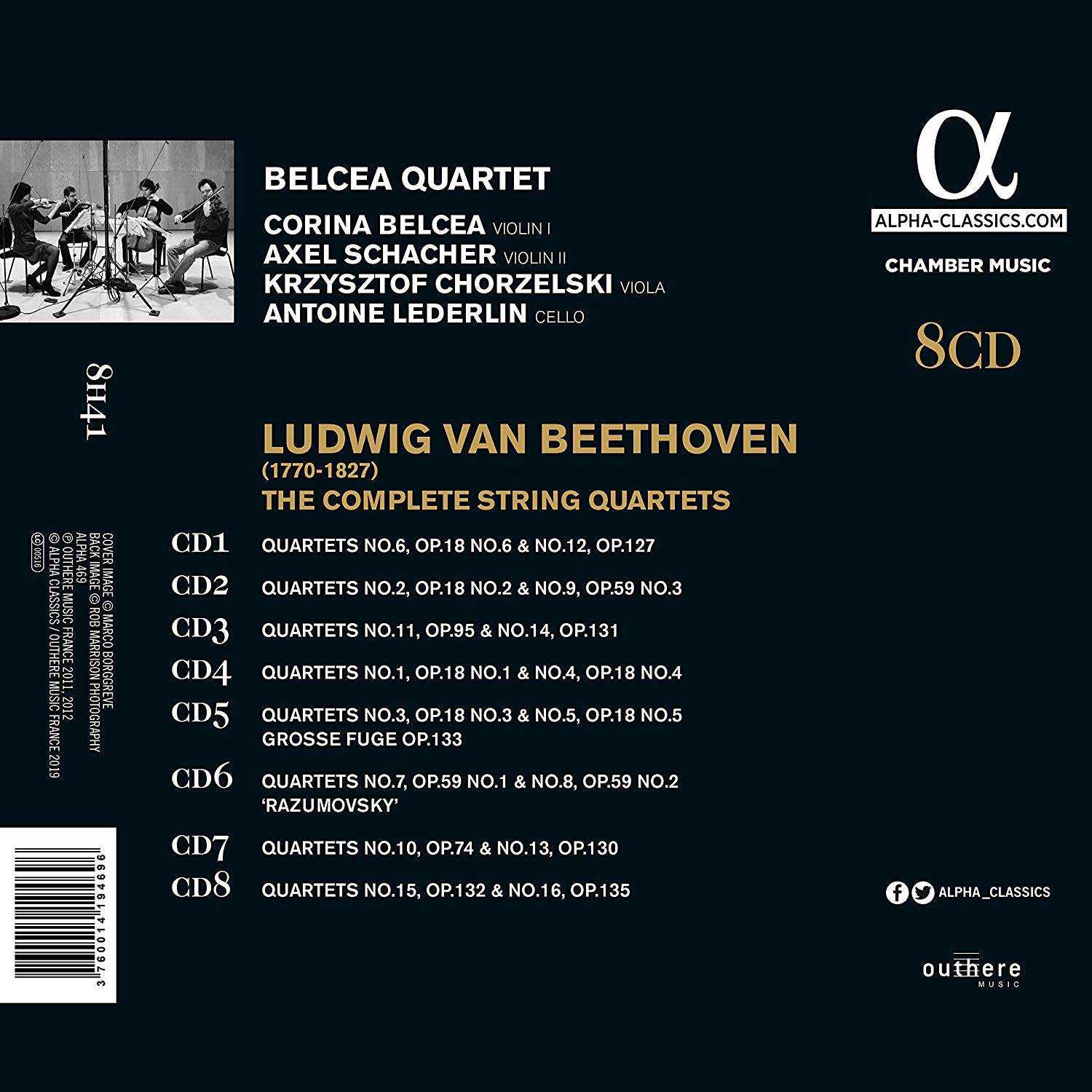 Belcea Quartet 베토벤: 현악 사중주 전곡 - 벨체아 콰르텟 (Beethoven: The Complete String Quartets)