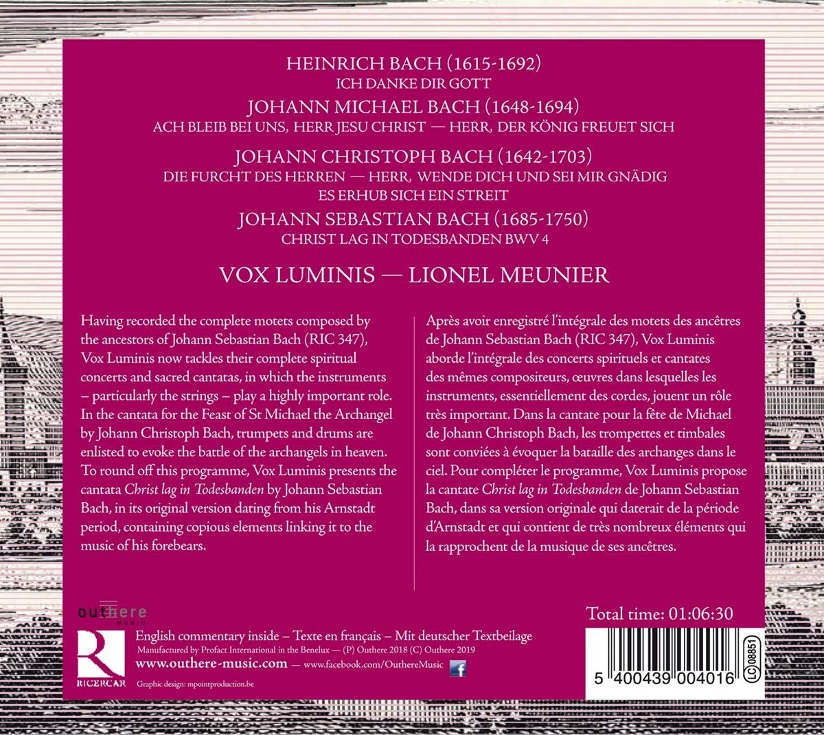 Lionel Meunier 바흐 가문의 칸타타 (Bach Family's Cantatas)