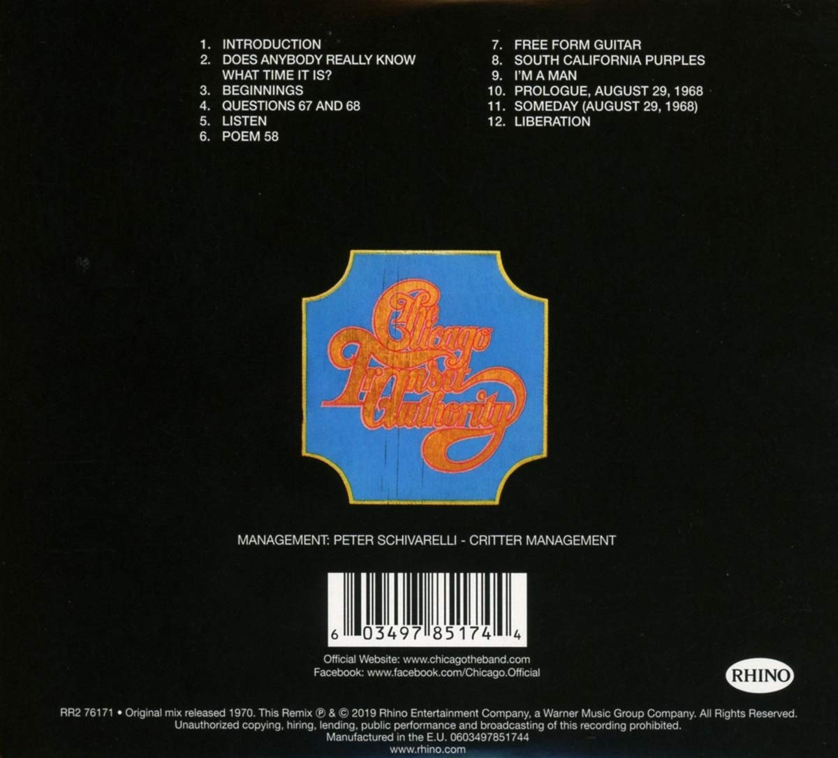 Chicago (시카고) - Chicago Transit Authority (50th Anniversary Remix)