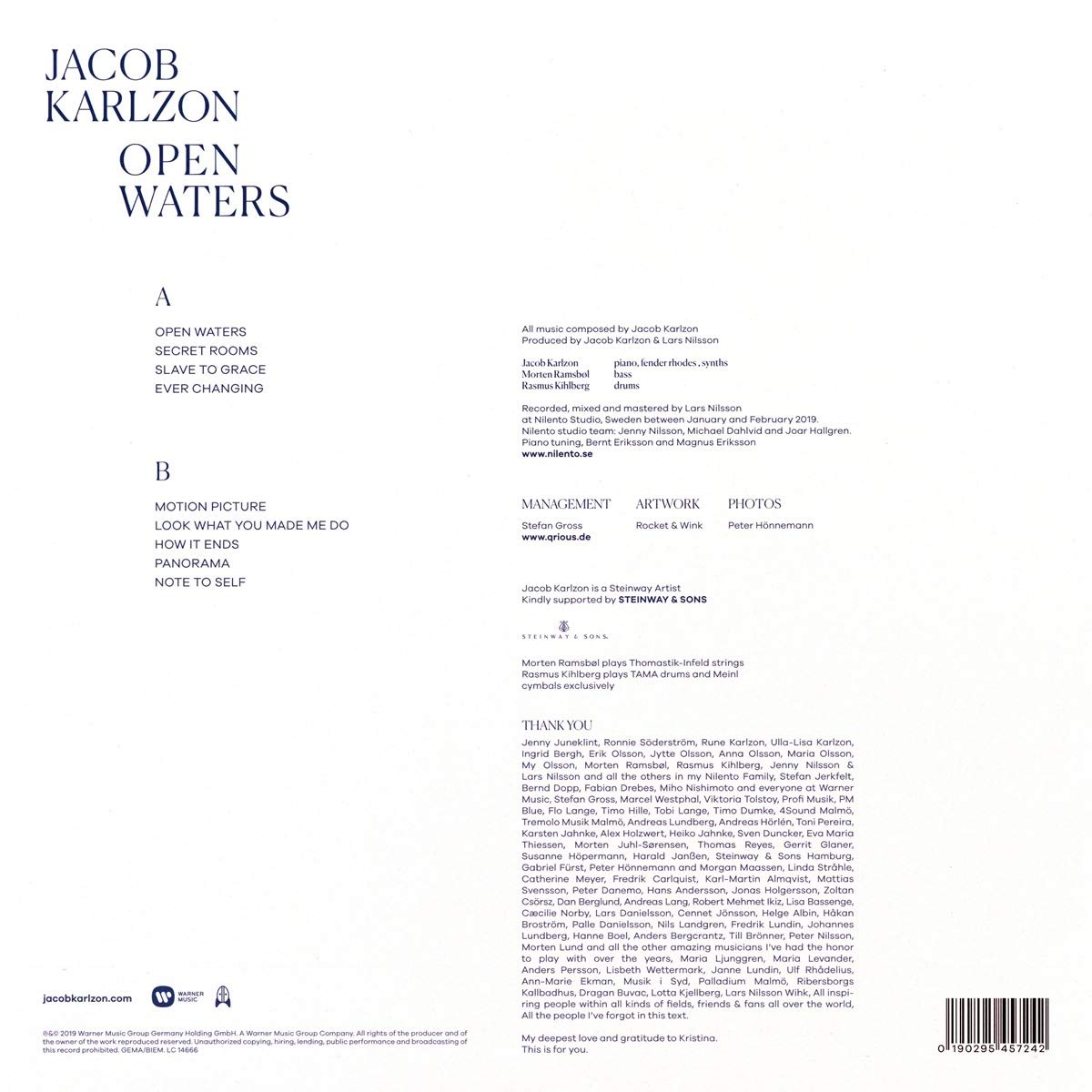 Jacob Karlzon (야콥 칼존) - Open Waters [LP]
