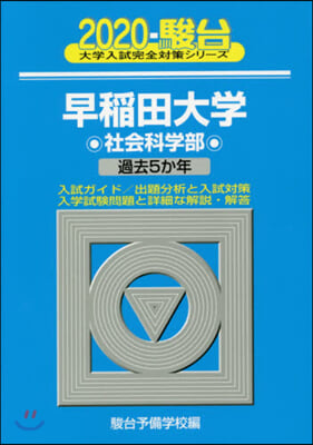 早稻田大學 社會科學部 2020 