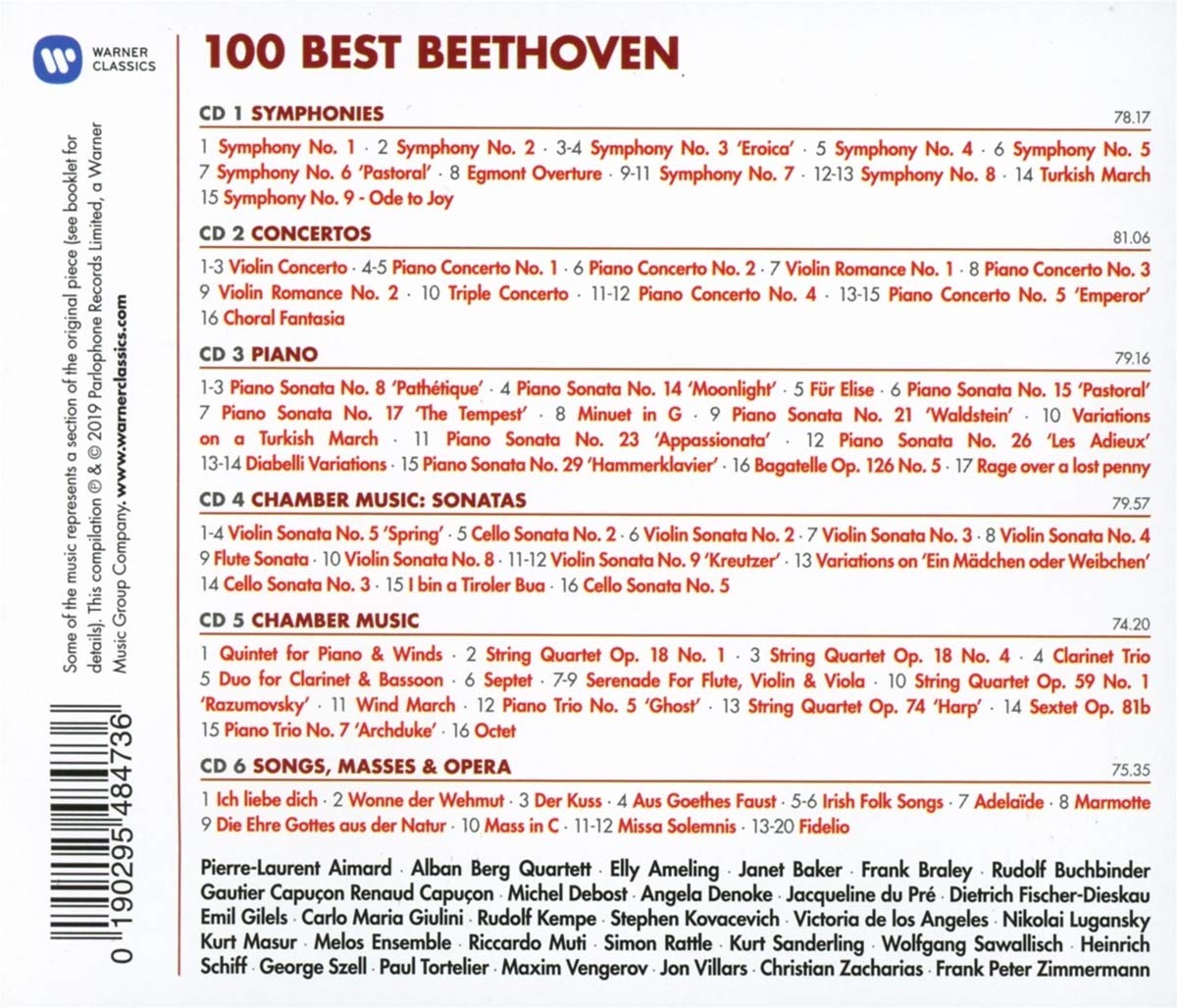 베토벤 베스트 100 (100 Best Beethoven)