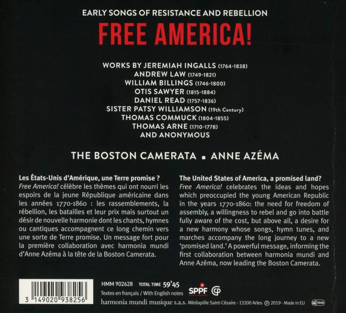 Boston Camerata 1770-1780년 미국 저항 음악 (Free America!)