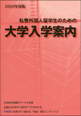 ’20 私費外國人留學生のための大學入學