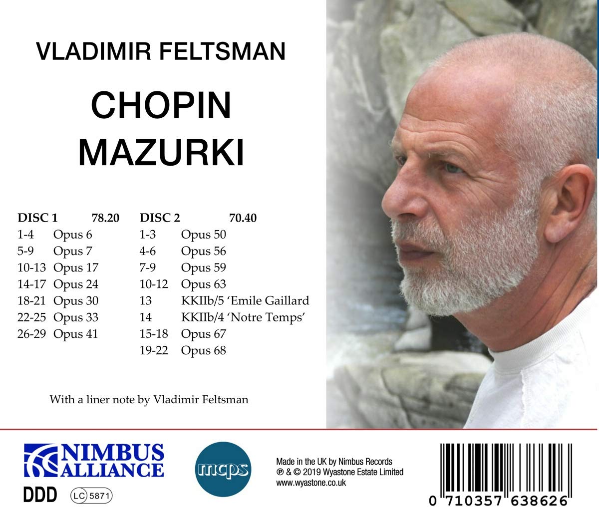Vladimir Feltsman 쇼팽: 마주르카 - 블라디미르 펠츠만 (Chopin: Mazurki)