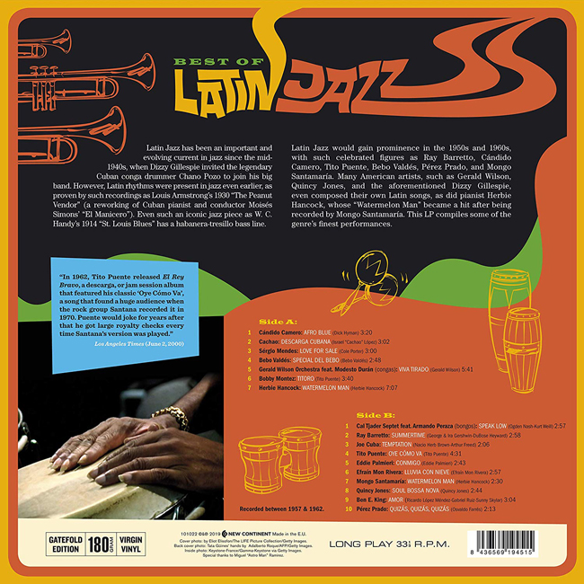 라틴 재즈 음악 모음집 (Best of Latin Jazz 1957-1962) [LP]
