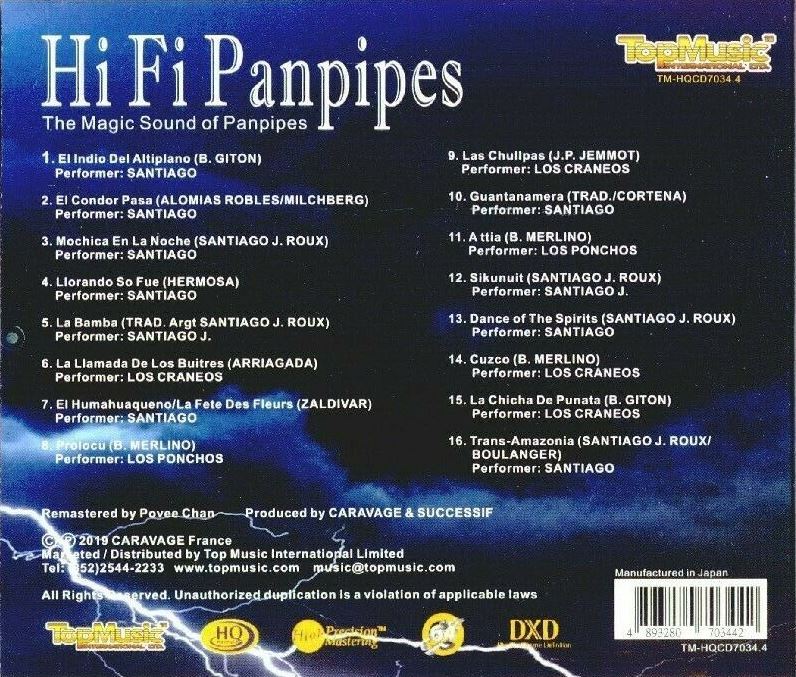 하이파이 팬파이프 - 마법의 팬파이프 사운드 (Hi Fi Panpipes - The Magic Sound of Panpipes)