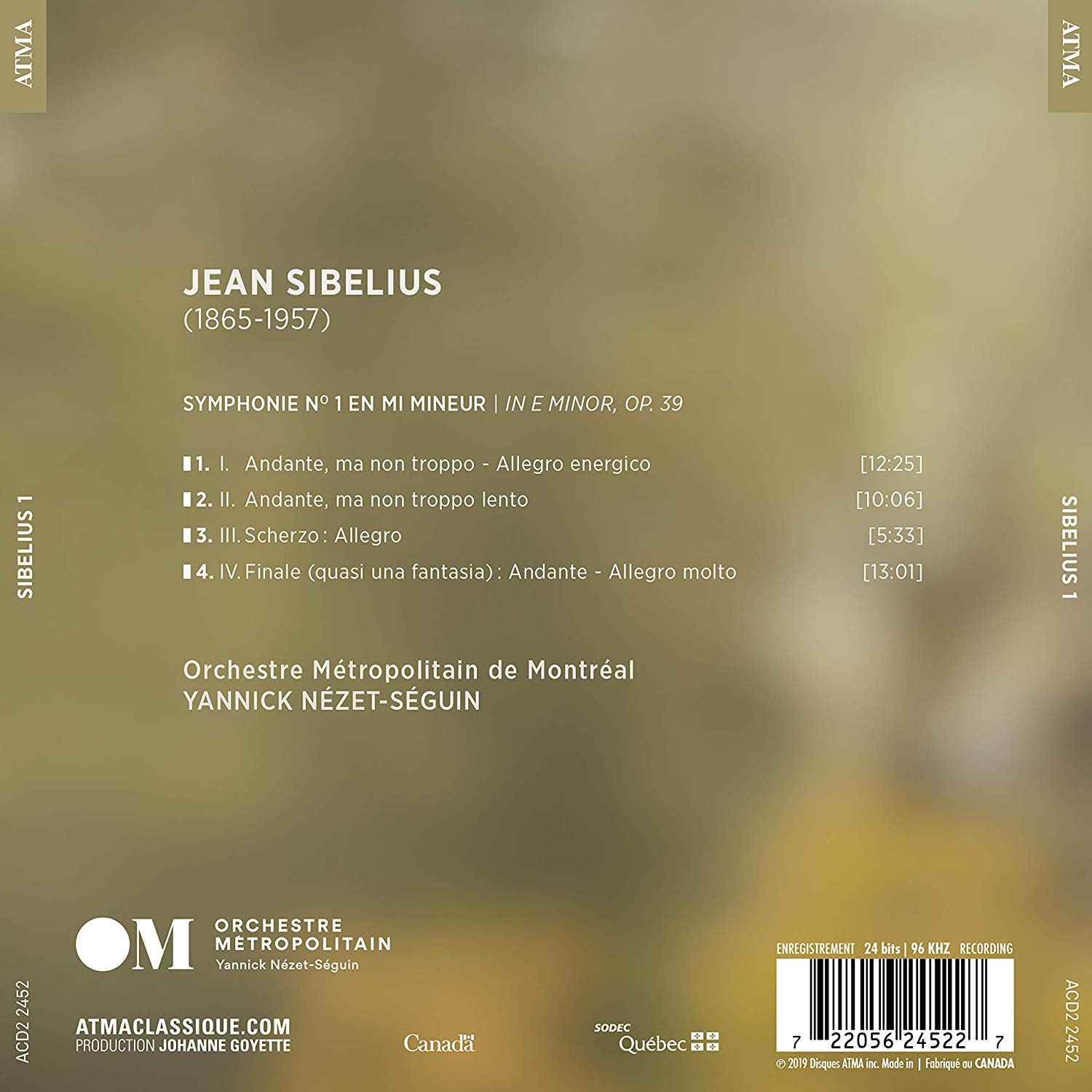 Yannick Nezet-Seguin 시벨리우스: 교향곡 1번 - 야닉 네제 세겡 (Sibelius: Symphony Op.39)