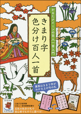 きまり字色分け百人一首