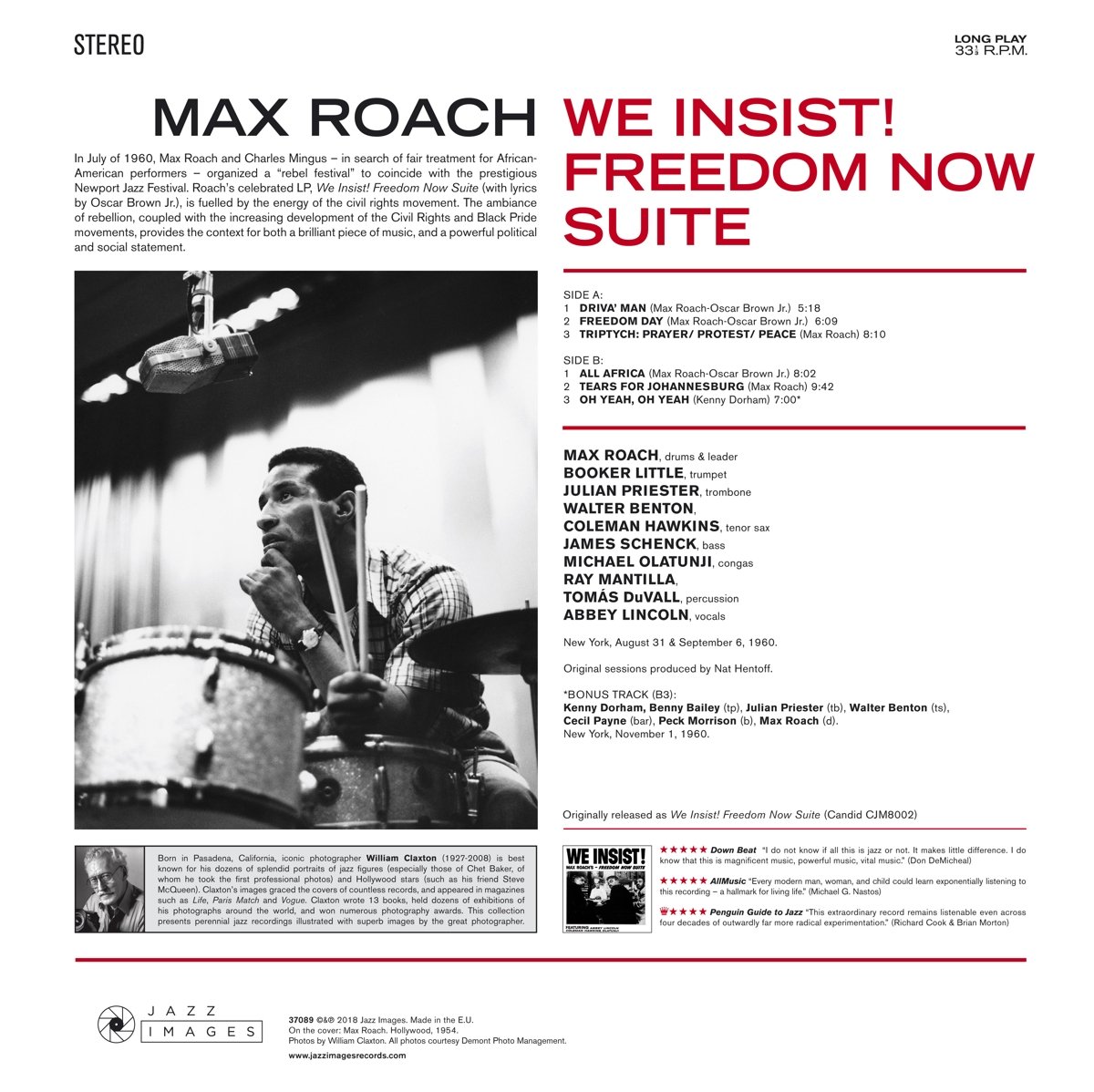Max Roach (맥스 로치) - We Insist! Freedom Now Suite [LP]