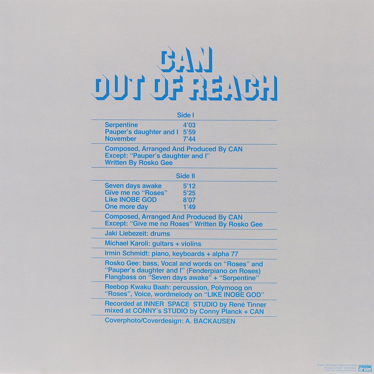 Can (캔) - 10집 Out Of Reach [LP]