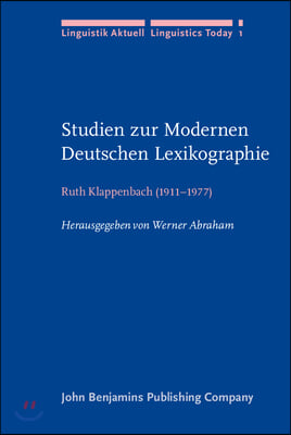 Studien Zur Modernen Deutschen Lexikographie