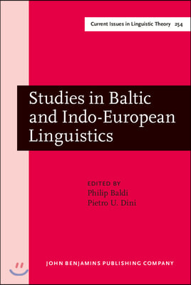 Studies In Baltic And Indo-european Linguistics