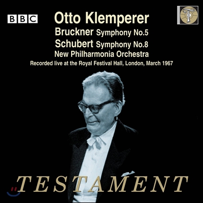 Otto Klemperer 브루크너 : 교향곡 5번 / 슈베르트 : 교향곡 8번 미완성 (Bruckner : Symphony No.5 / Schubert : Symphony no.8 Unfinished)