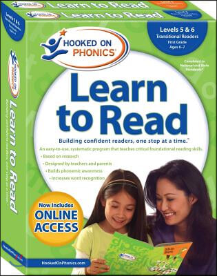 Hooked on Phonics Learn to Read - Levels 5&6 Complete: Transitional Readers (First Grade - Ages 6-7)