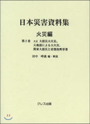 日本災害資料集 火災編   2 大正 大