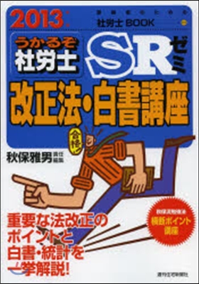 ’13 うかるぞ社勞士 SRゼミ改正法.